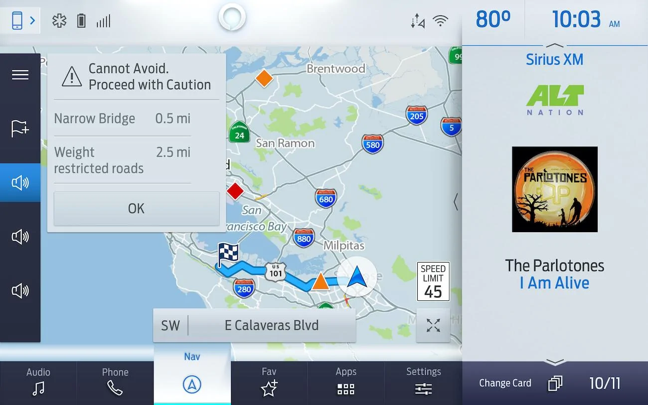 Ford F-150 Lightning Telenav in SYNC 4 will keep navigation / maps working even with no cell service rv_trailer_active_guidance_overview-jpg