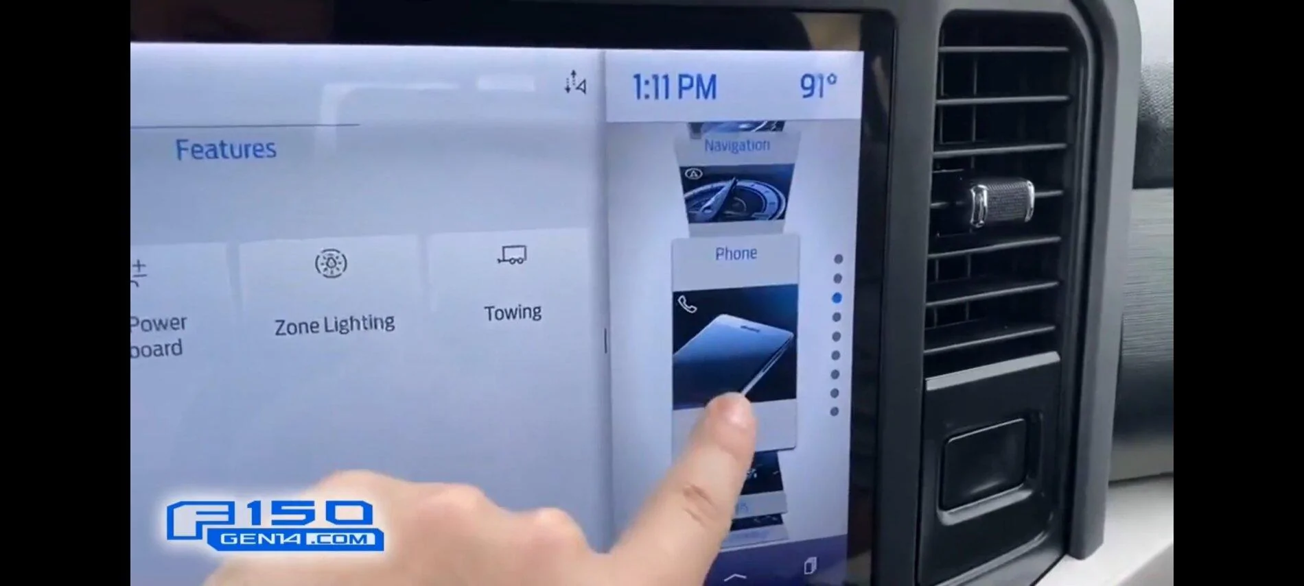 Ford F-150 Lightning Sync 4 Side screen apps able to be added? Screenshot_20210309-122612_YouTu