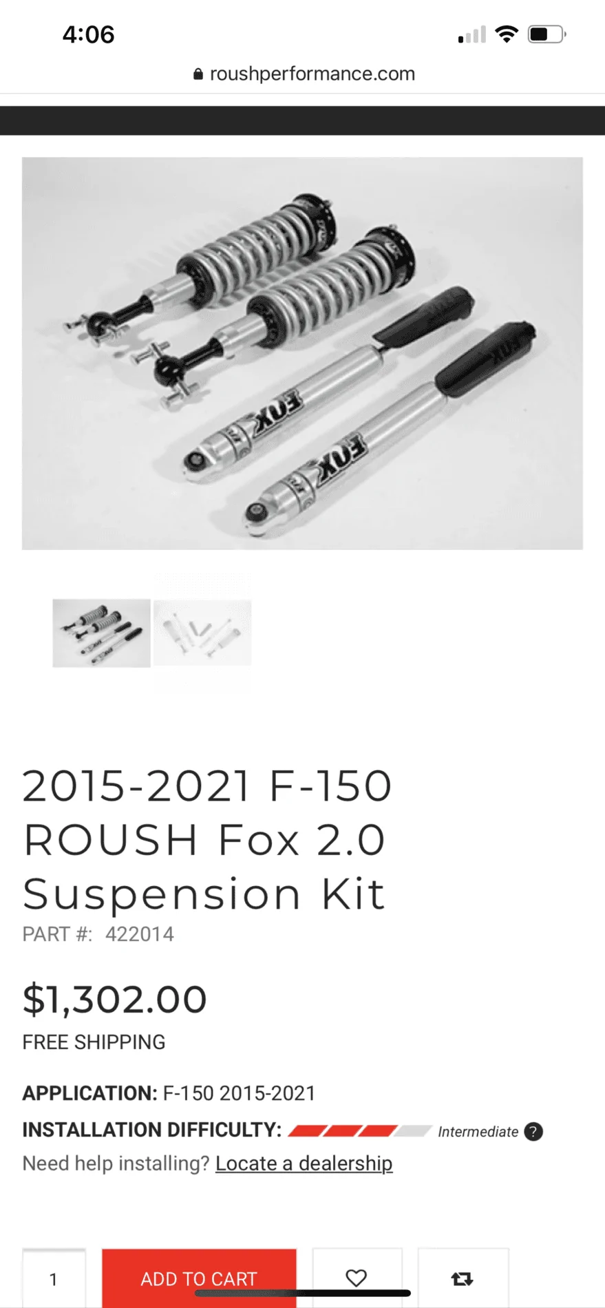 Ford F-150 Lightning Ford Performance factory leveling kit? 80F35C48-2B22-40CF-A828-967434079A04