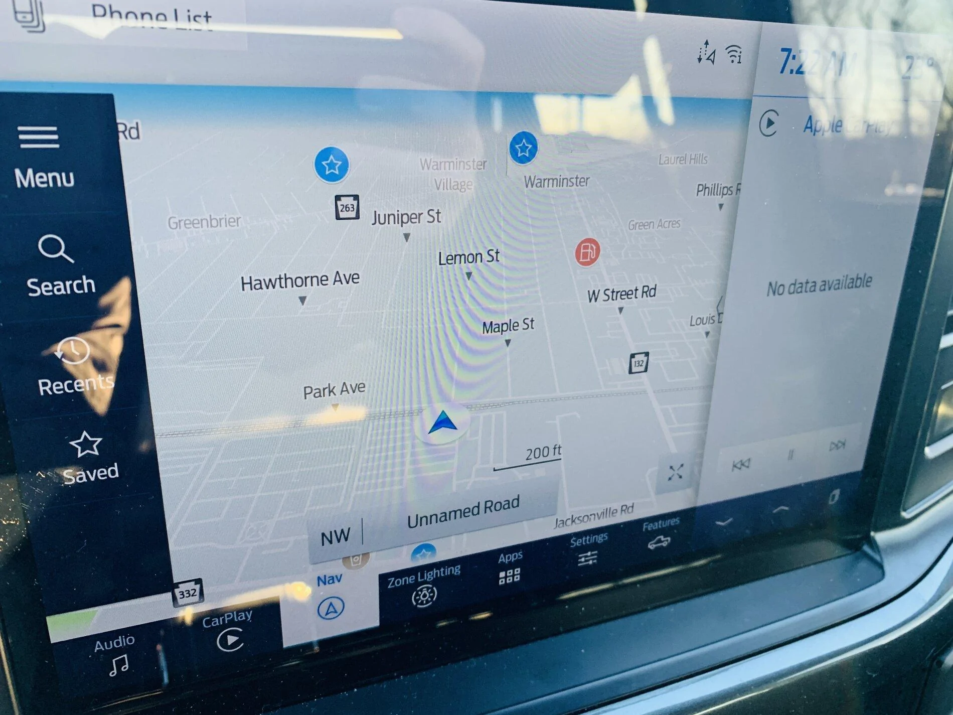 Ford F-150 Lightning Sync 4 w/ CarPlay - "No Data Available" IMG_E1219