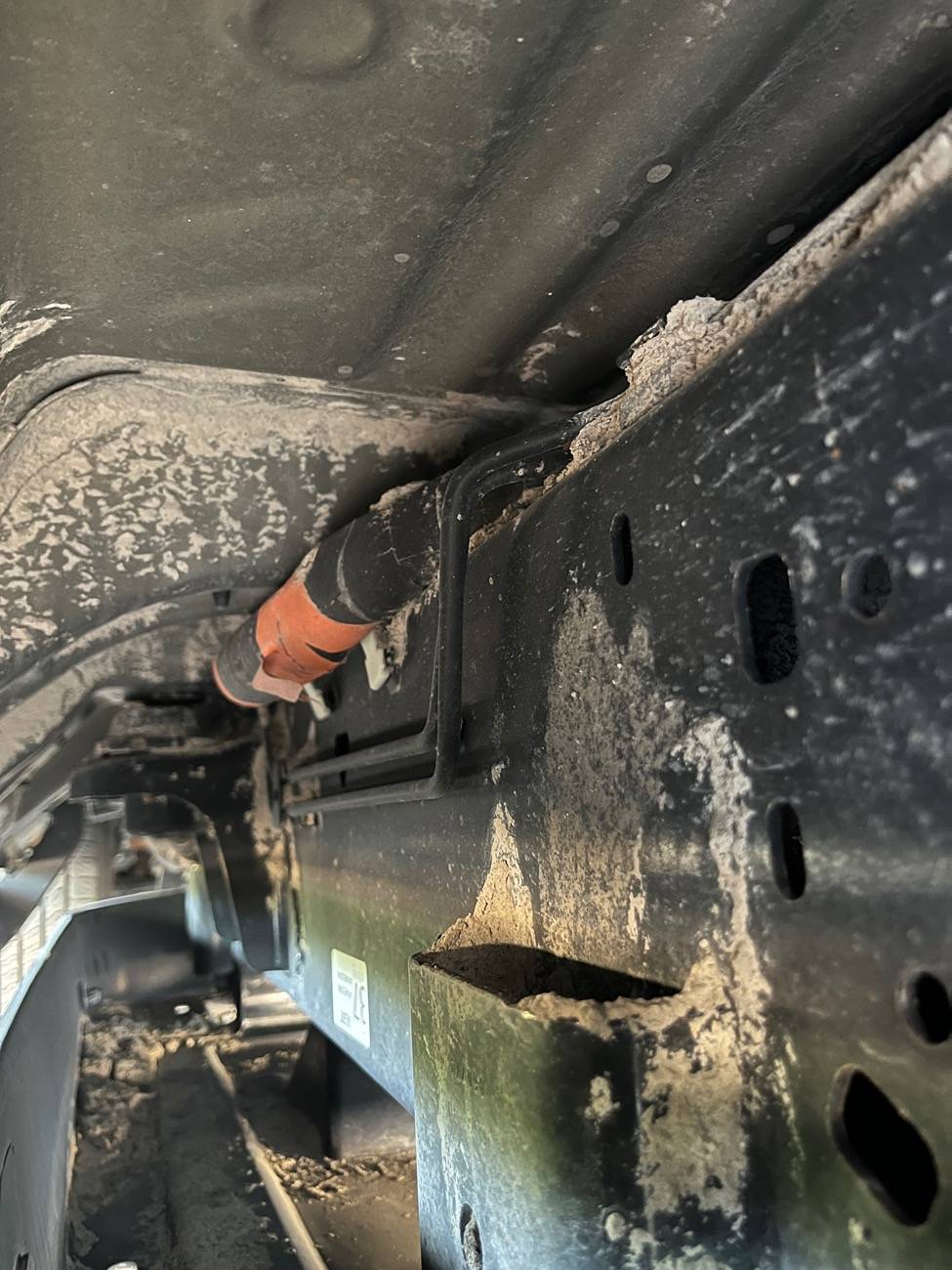Ford F-150 Lightning Road Salt, and other undercarriage cleaning process IMG_7423
