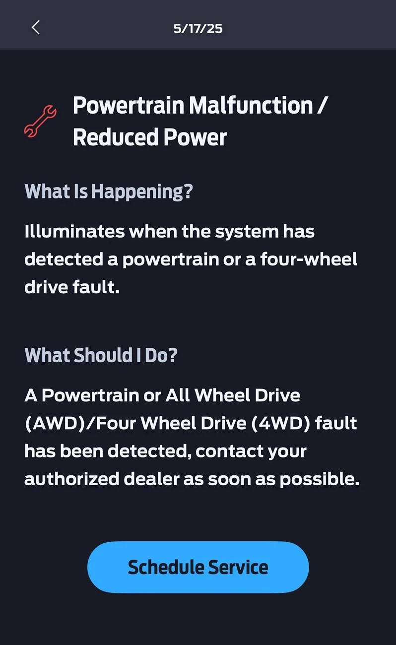 Ford F-150 Lightning Powertrain Malfunction / Reduced Power every few days IMG_0510