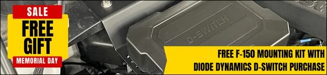 Ford F-150 Lightning MEMORIAL DAY SALES | Save on LED Lights, Air Compressors & More md25header-free-f150-mount-d-switch-2