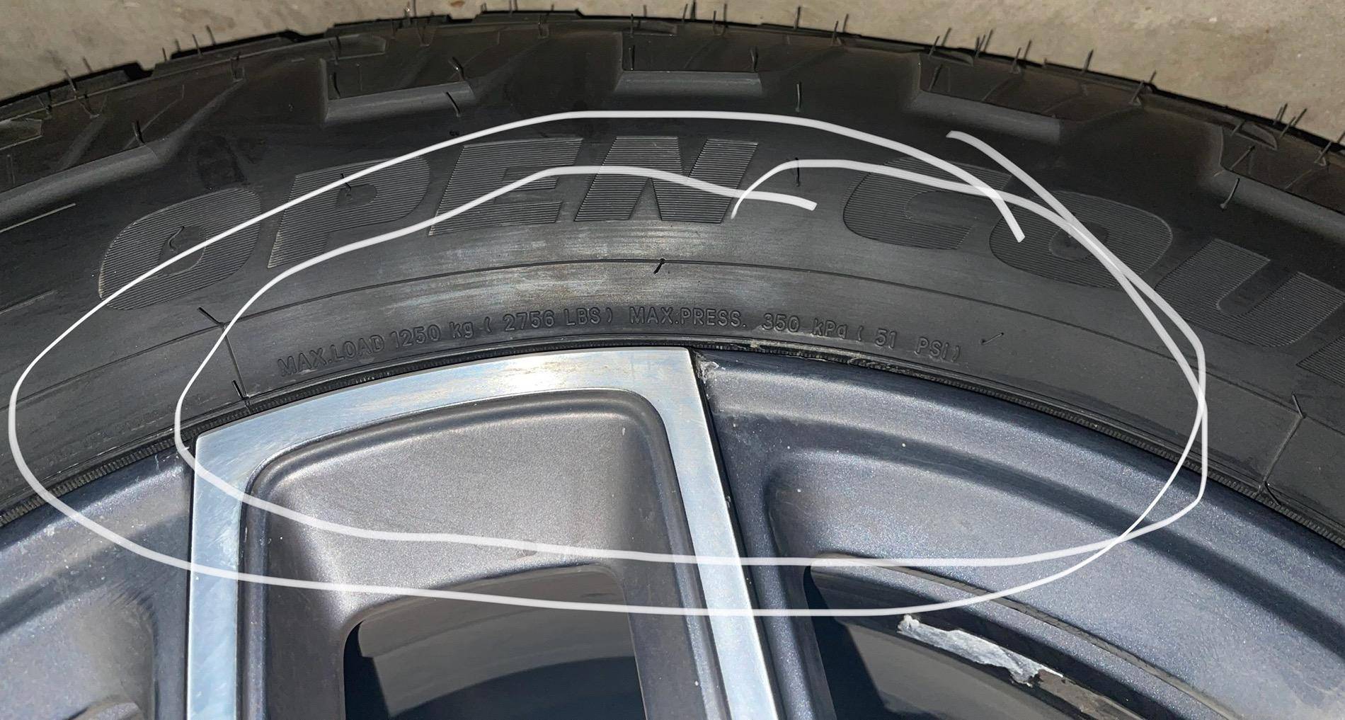 Ford F-150 Lightning Installed Toyo Open Country AT3 EV 116 T XL All-Terrain Tires IMG_6512