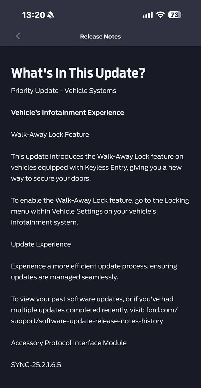 Ford F-150 Lightning SYNC-25.2.1.6.5: Walk Away Lock Clean-up IMG_2748