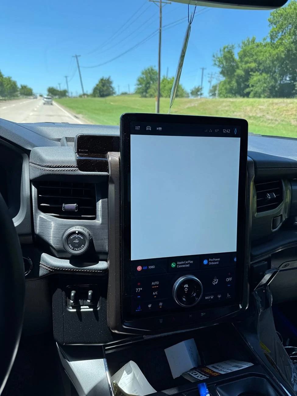 Ford F-150 Lightning Odometer Screen Blank/No Info IMG_1566