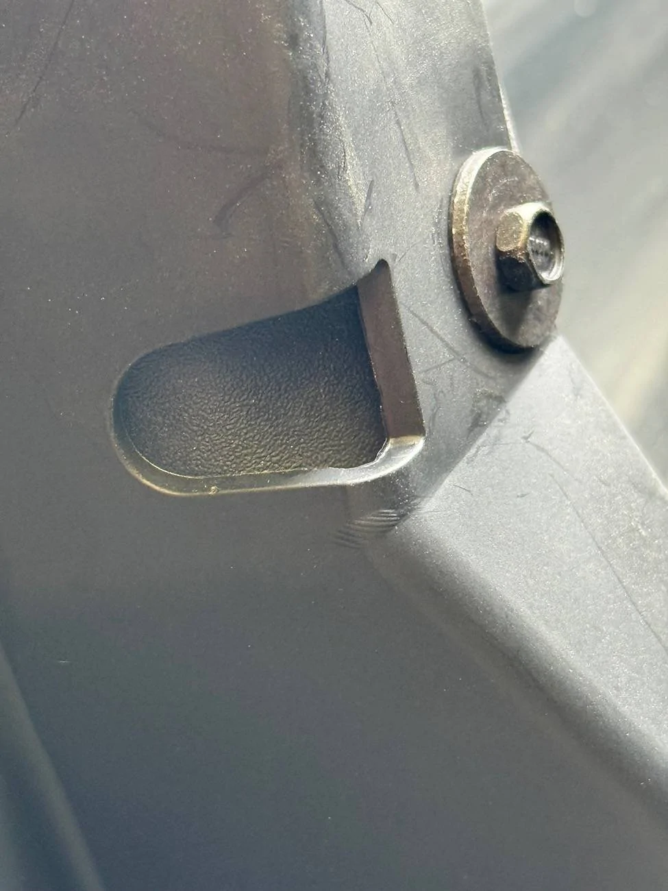 Ford F-150 Lightning Ford Rear Splash Guards install on Lightning Flash IMG_0251