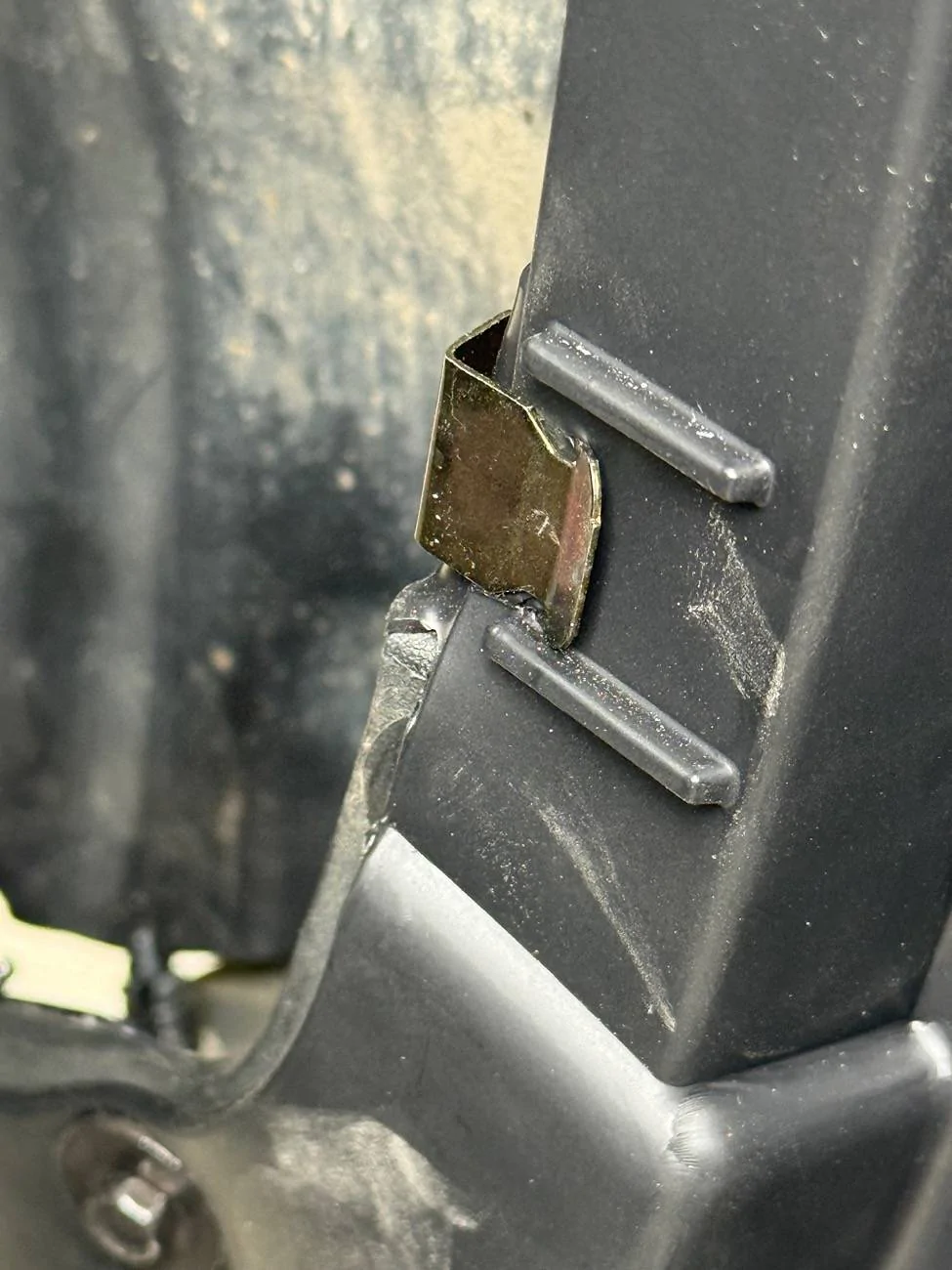 Ford F-150 Lightning Ford Rear Splash Guards install on Lightning Flash IMG_0254