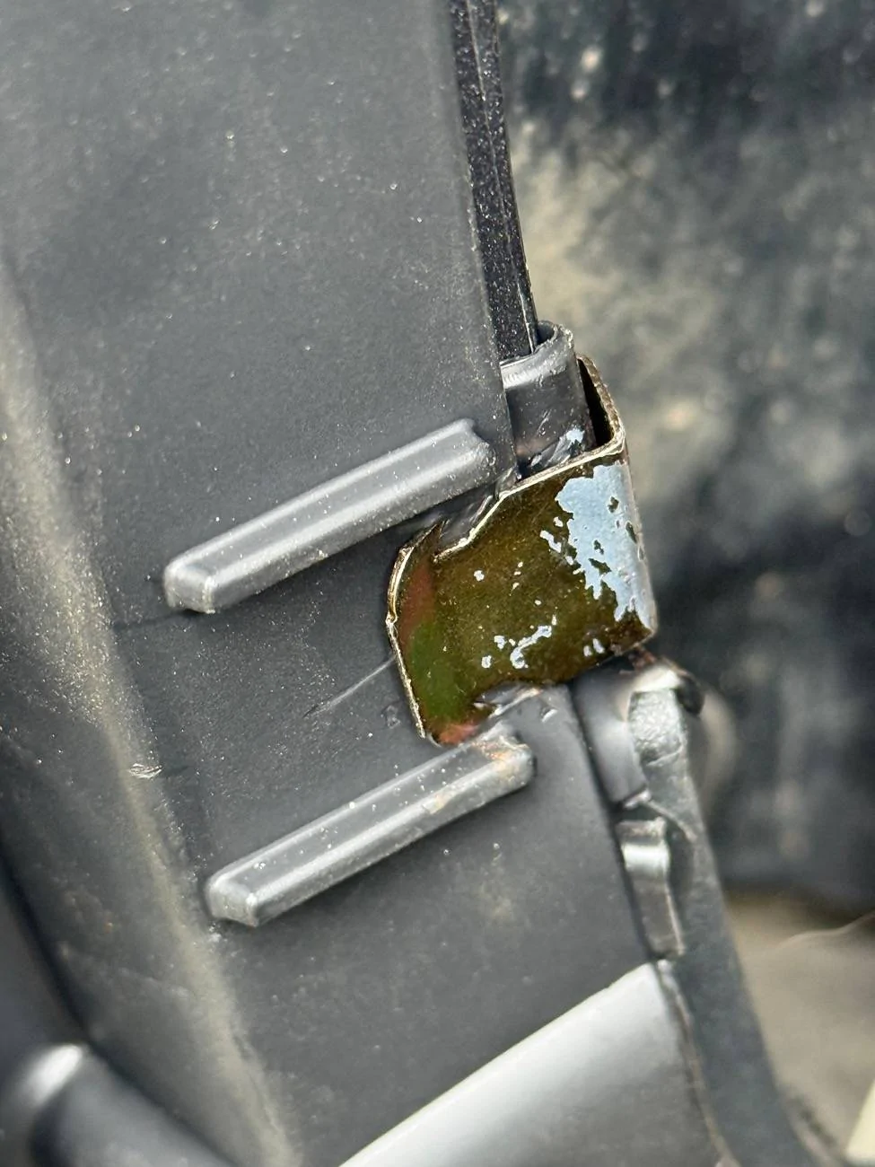 Ford F-150 Lightning Ford Rear Splash Guards install on Lightning Flash IMG_0255