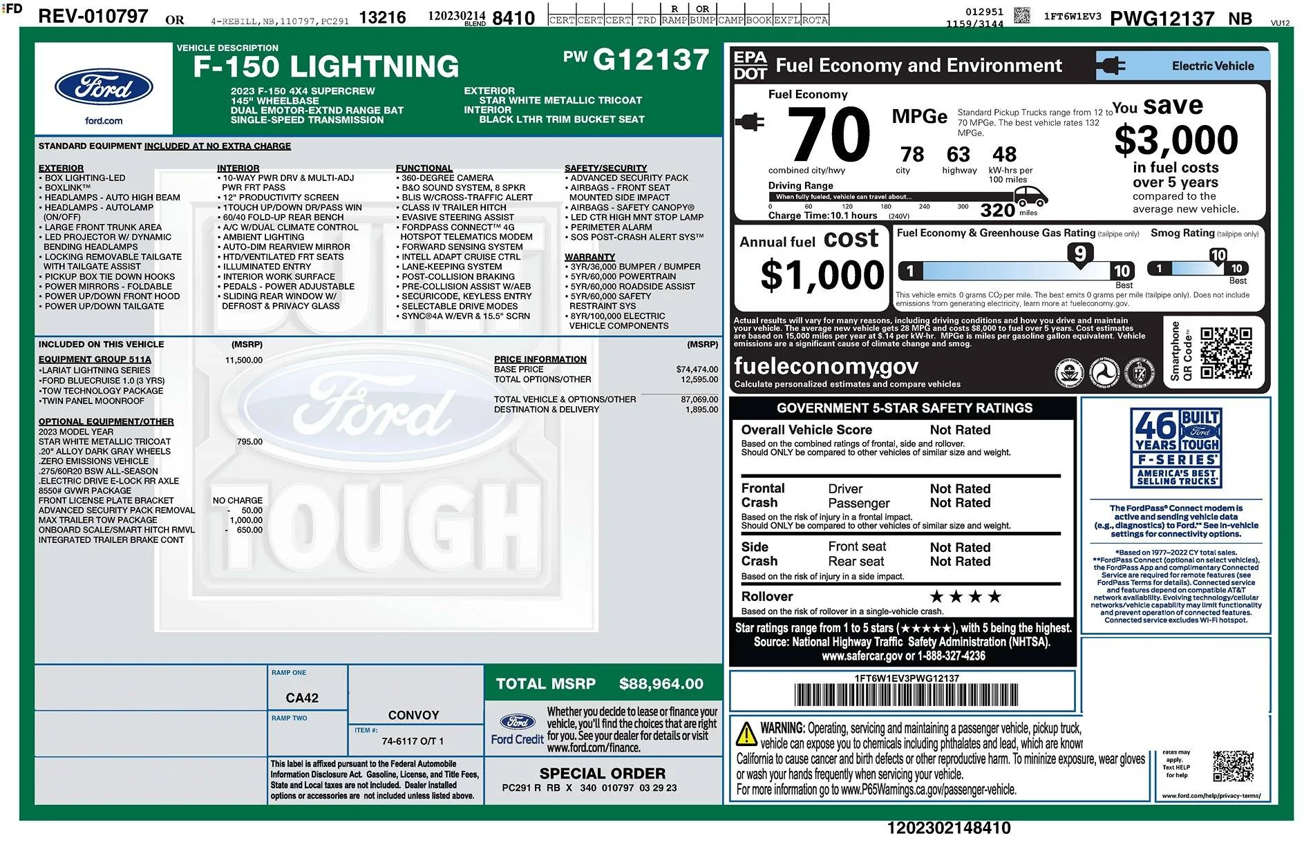 Ford F-150 Lightning Got a dealer PPI today. Modules need updates? windowsticker (3)