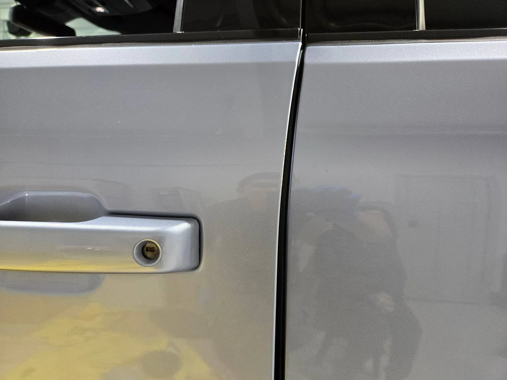 Ford F-150 Lightning I damaged my Lightning! 😬 but then I fixed it! (bent door) 20250424_035238