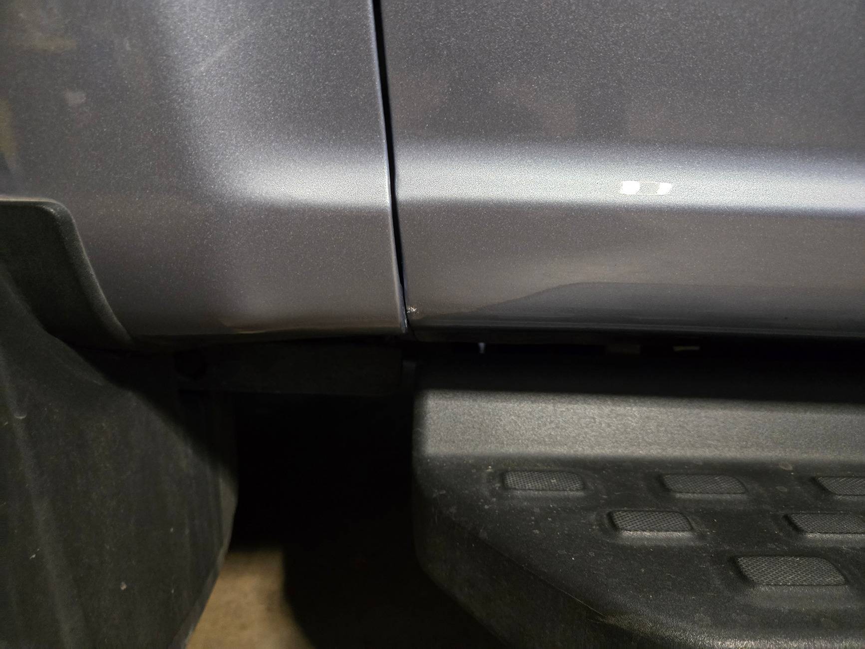 Ford F-150 Lightning I damaged my Lightning! 😬 but then I fixed it! (bent door) 20250424_064336