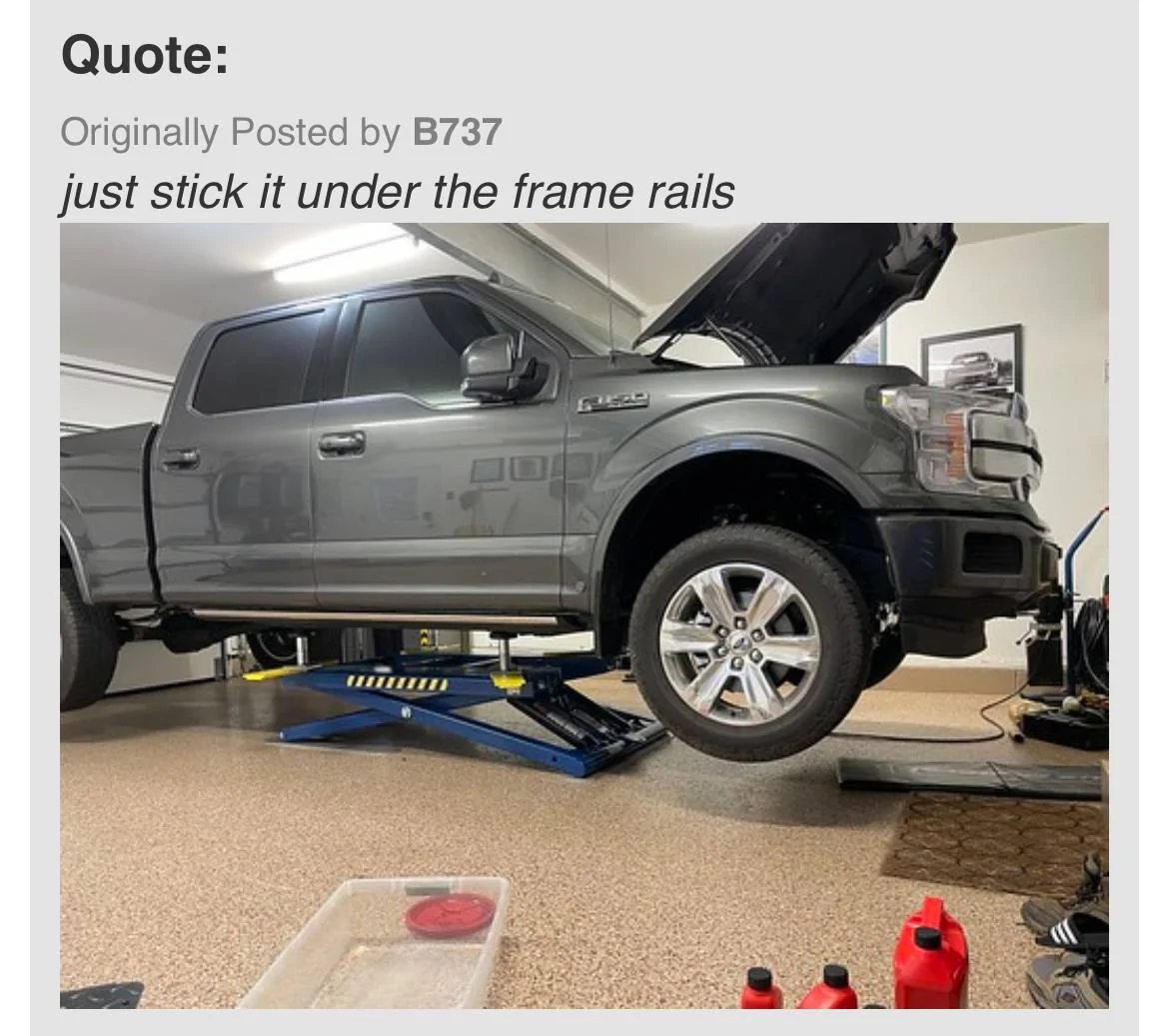 Ford F-150 Lightning Scissor lift that can lift the Lightning? IMG_2834