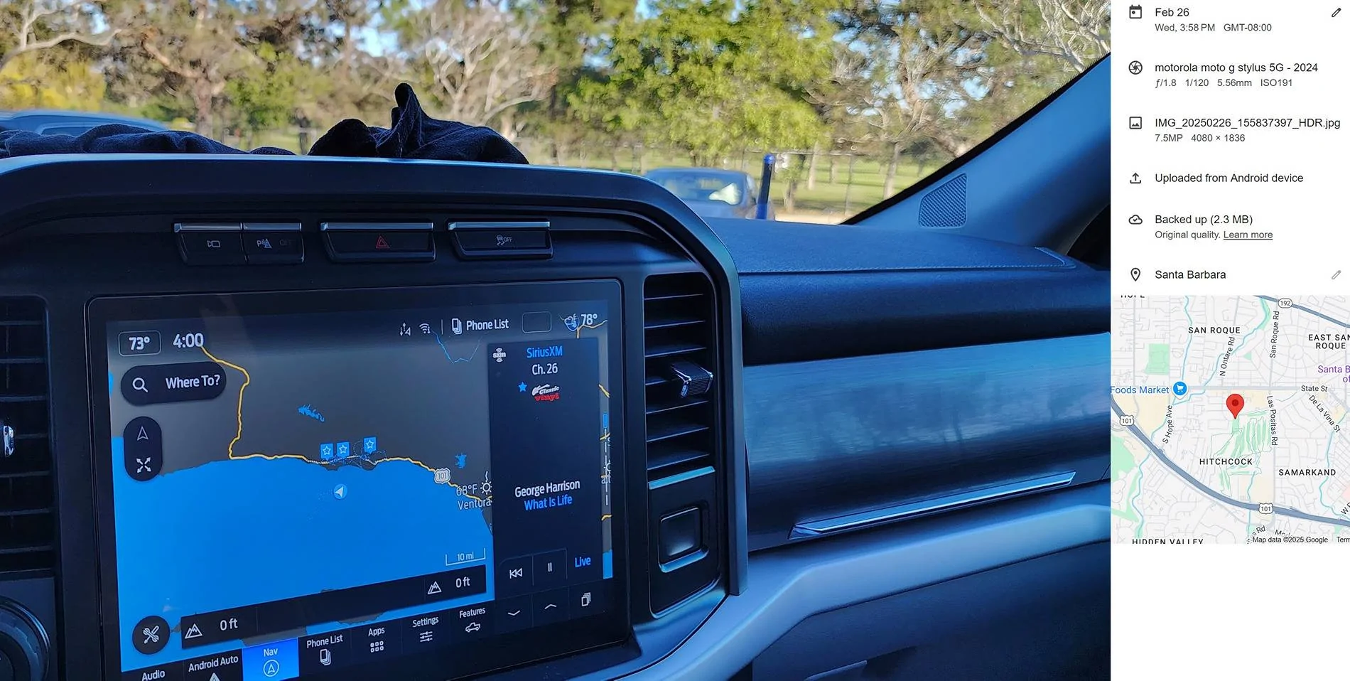 Ford F-150 Lightning Safety Program: 25S18 aka 25V131: HV Battery Electrode Misalignment Discussion 250226 Ford Navigation showing truck in ocean Screenshot 2025-05-08 111649
