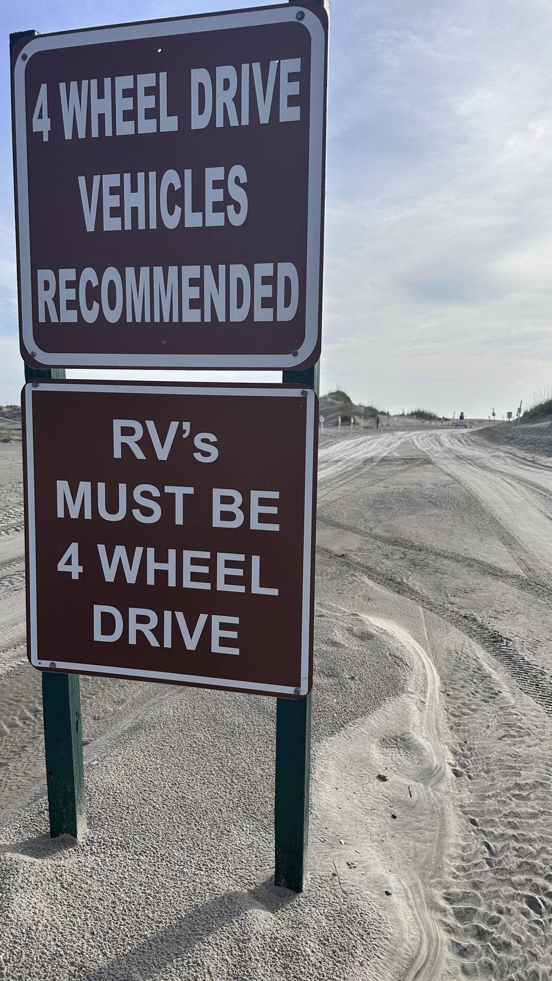 Ford F-150 Lightning CAMPING, DRIVING, and PARKING on the beach... LIGHTNING and EV9 beach-driver-vehicle-warning-