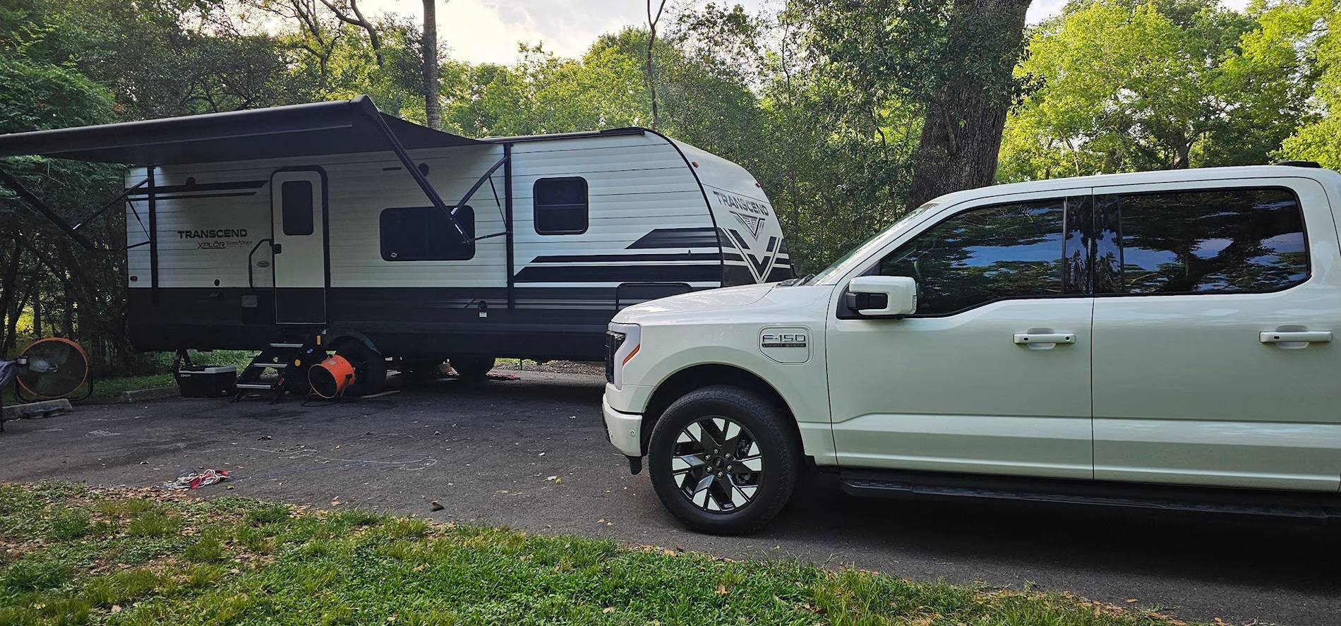 Ford F-150 Lightning Towing test for upcoming travel season lighting camp 2025