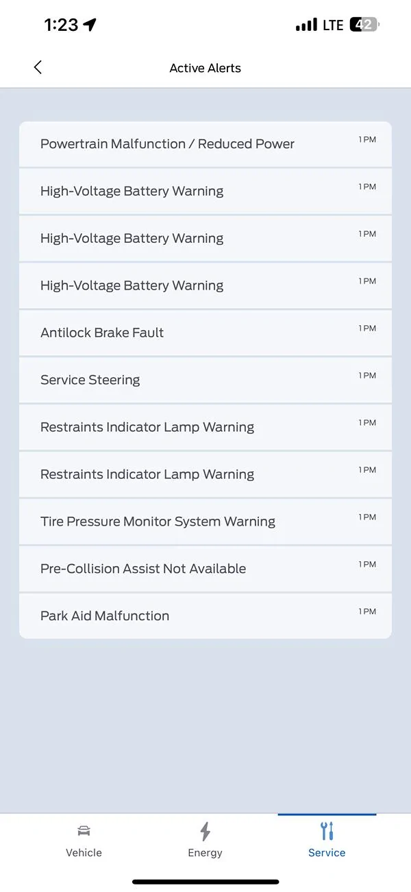 Ford F-150 Lightning 23 XLT ER - Recurring Major System Failures IMG_6143