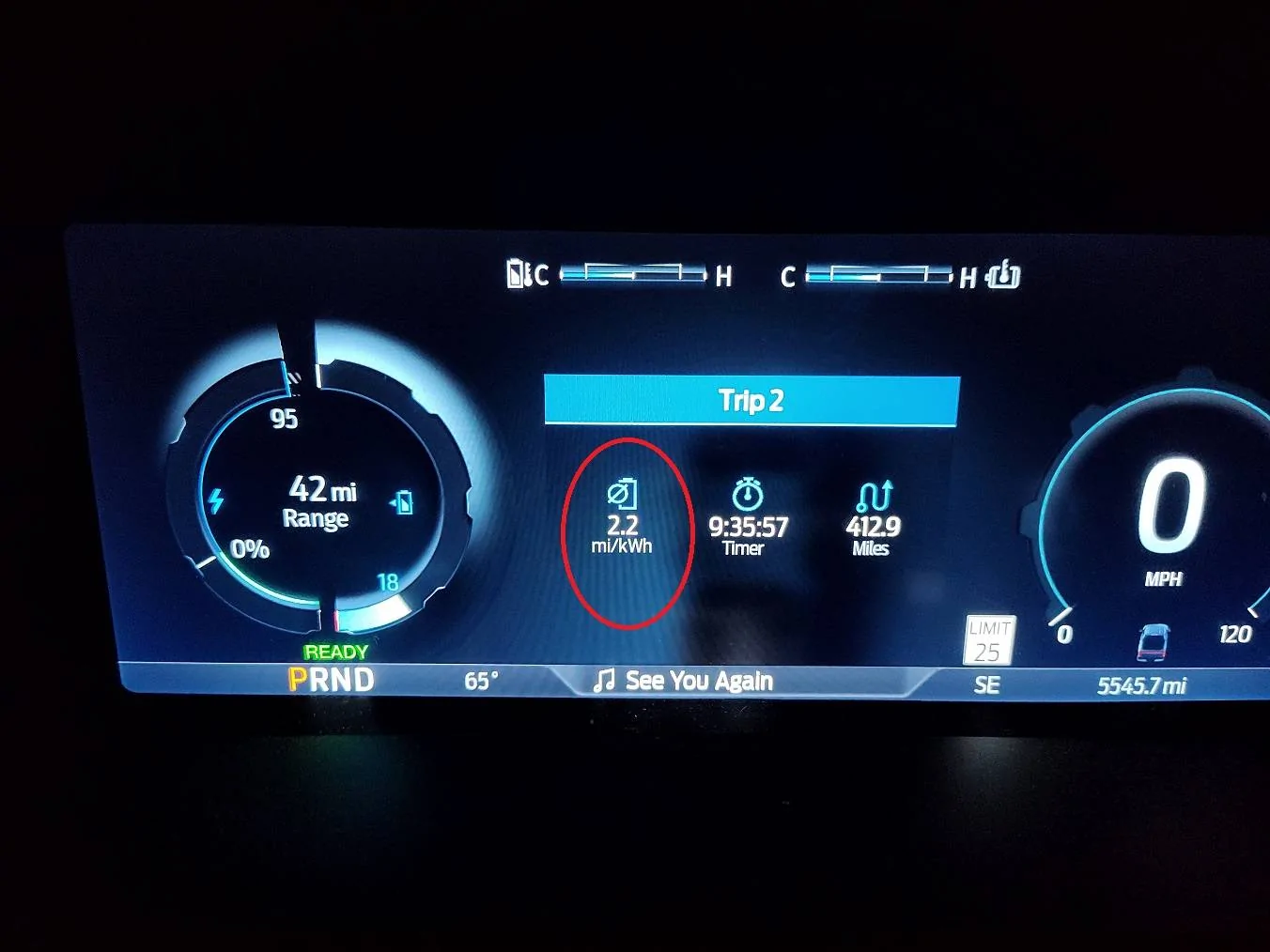 Ford F-150 Lightning Am I getting the right amount of miles per charge? IMG_20250527_210032269