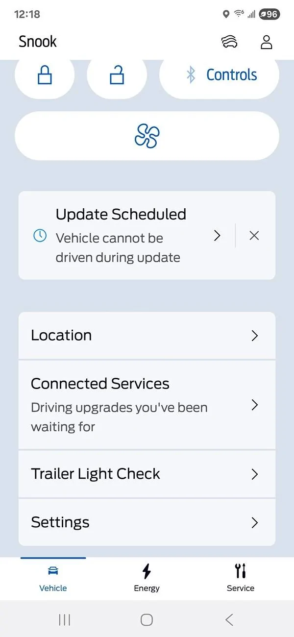 Ford F-150 Lightning Schedule notice for update message 1000001242