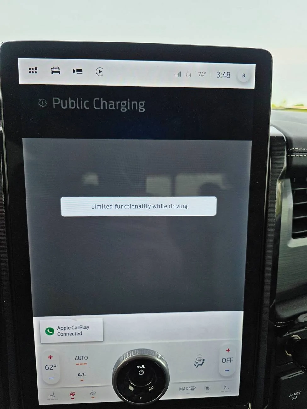 Ford F-150 Lightning Public charging app limited functionality. 20250602_154844