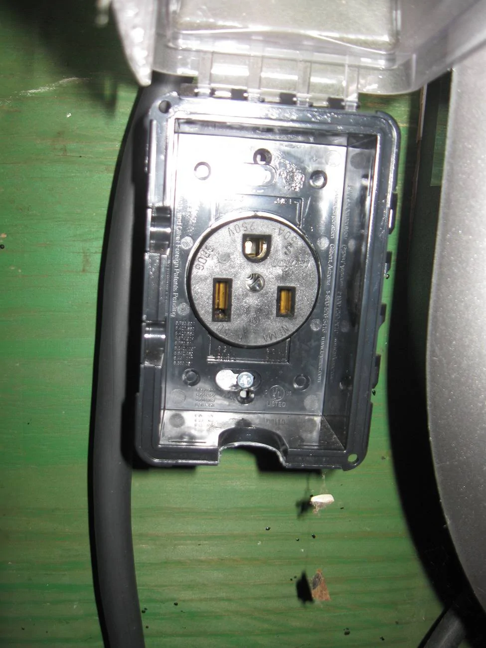 Ford F-150 Lightning Charging Speeds at Home IMG_7375-NEMA-6-50 recepticl