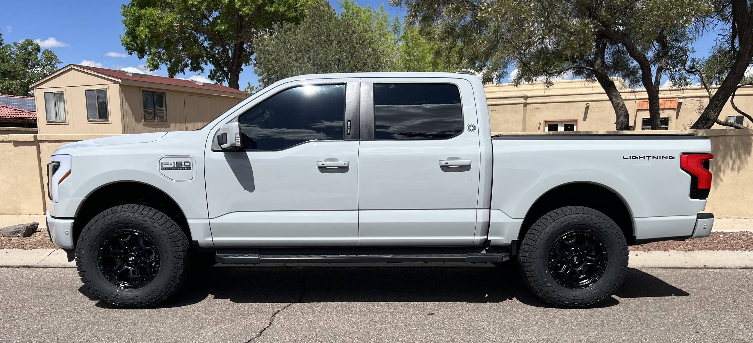 Ford F-150 Lightning Leveled Avalanche Lightning (Eibach Stage 1 & 35" Wild Peaks) 03 - Side