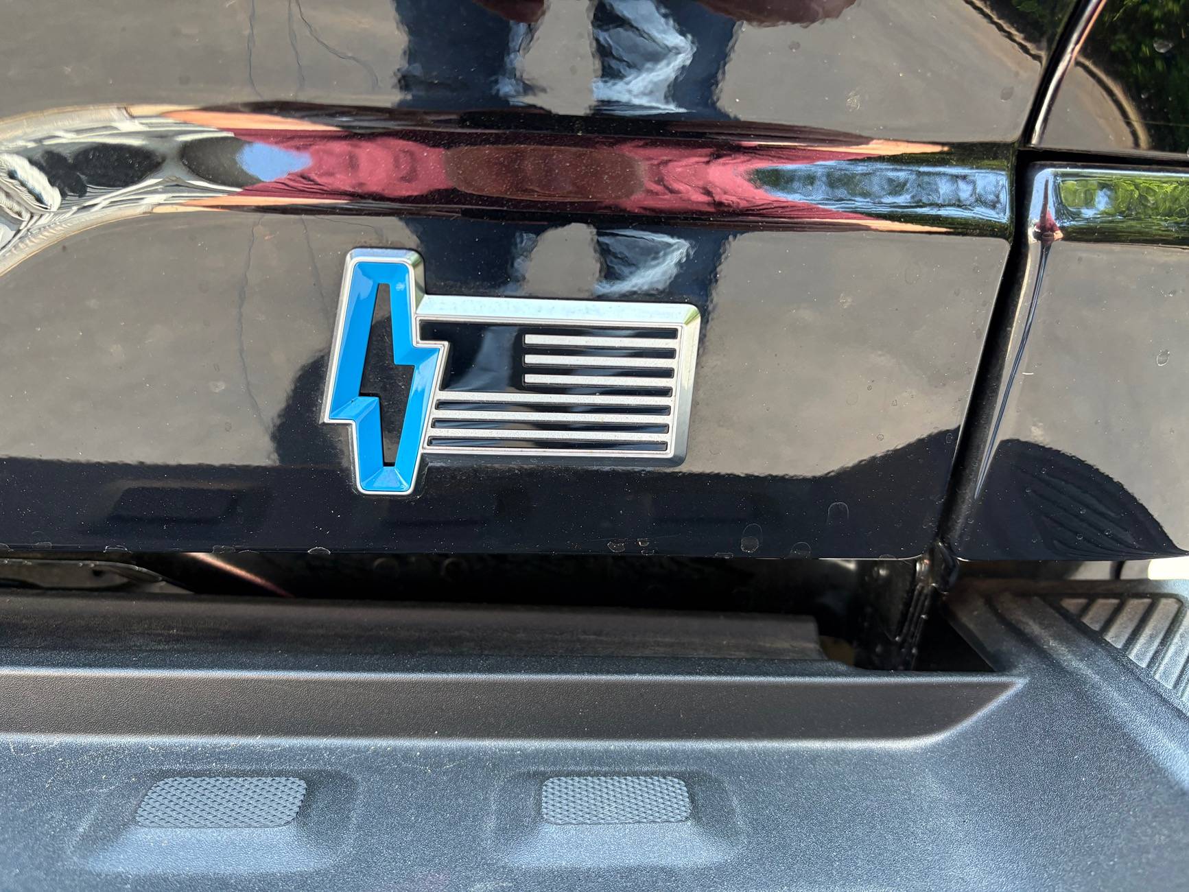 Ford F-150 Lightning Changed out the tailgate bolt badge for a way cooler bolt IMG_3502