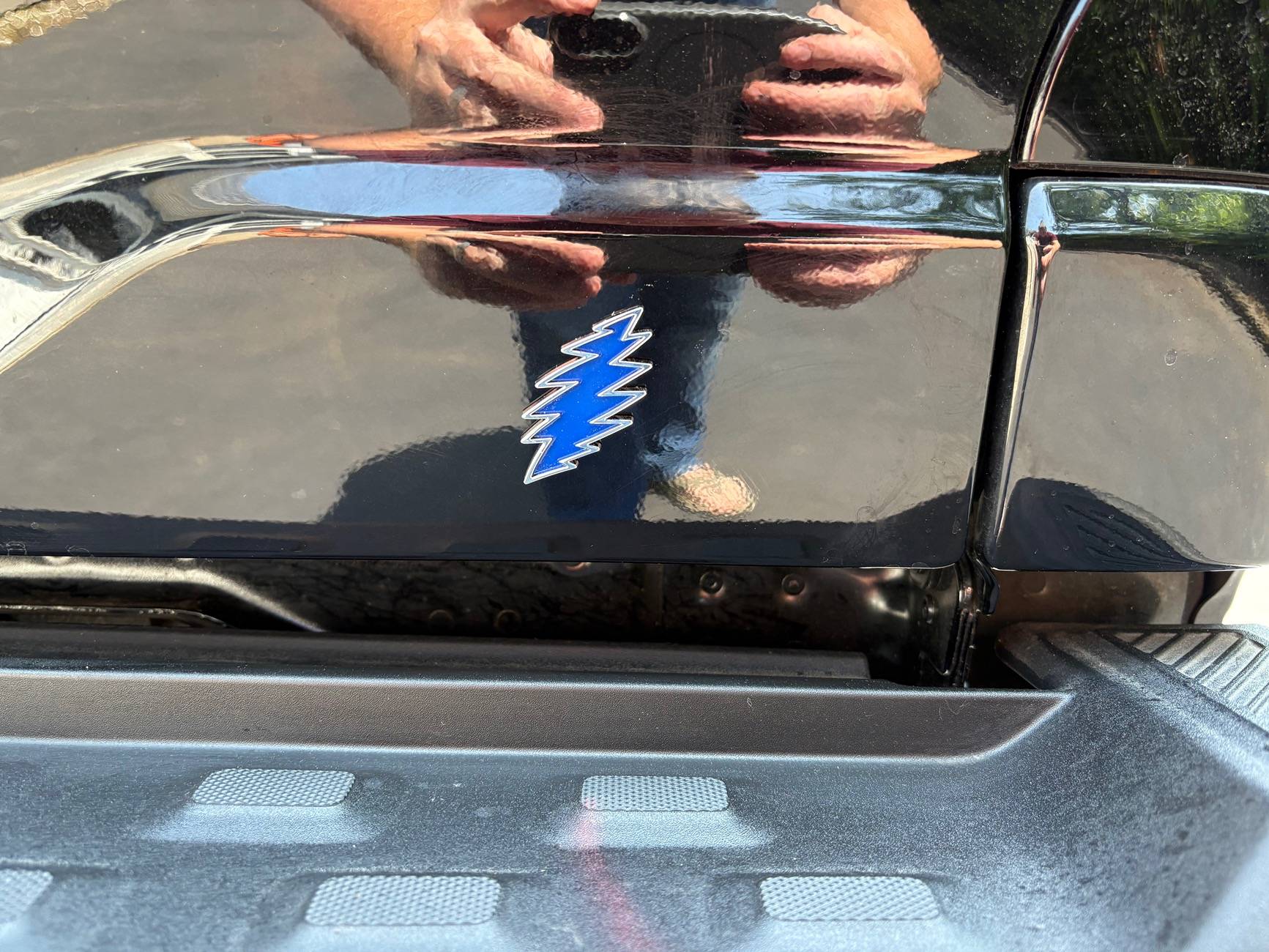 Ford F-150 Lightning Changed out the tailgate bolt badge for a way cooler bolt IMG_3503