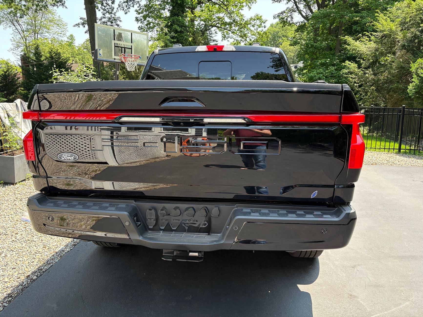 Ford F-150 Lightning Changed out the tailgate bolt badge for a way cooler bolt IMG_3504