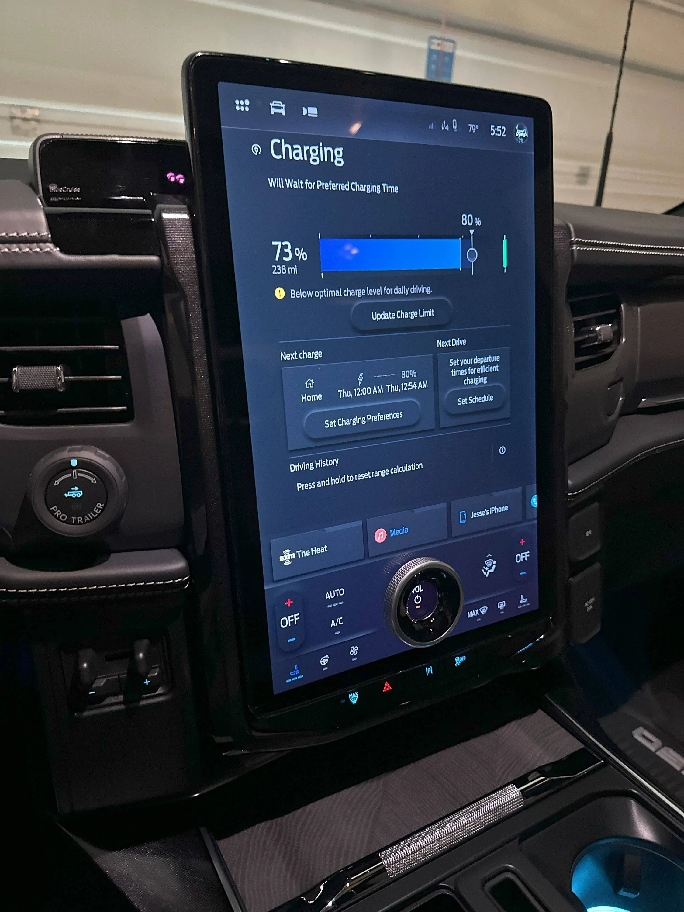 Ford F-150 Lightning Add Charge enhanced charge settings Lightning1