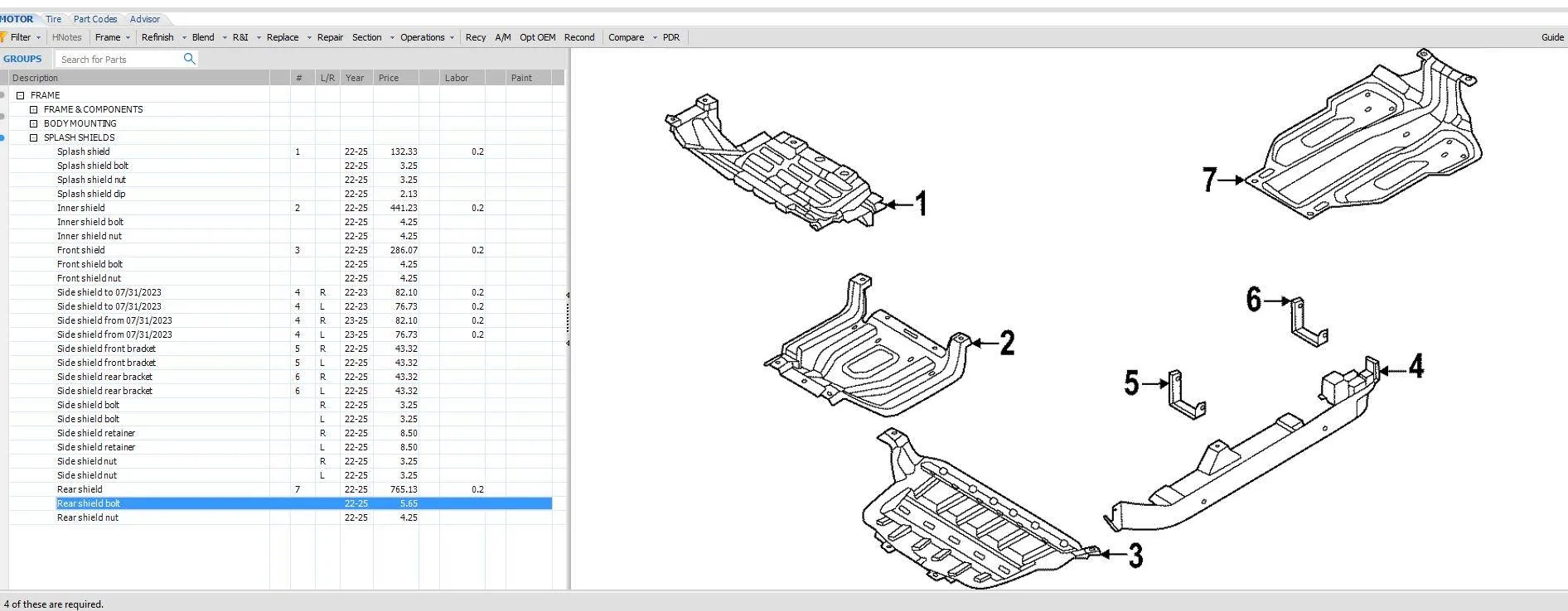 Ford F-150 Lightning Body part diagrams IMG_4205