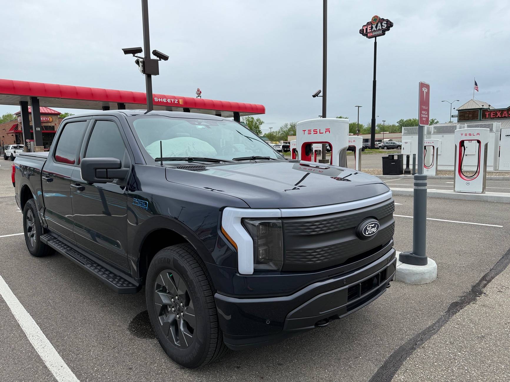 Ford F-150 Lightning Window tint installed IMG_5498