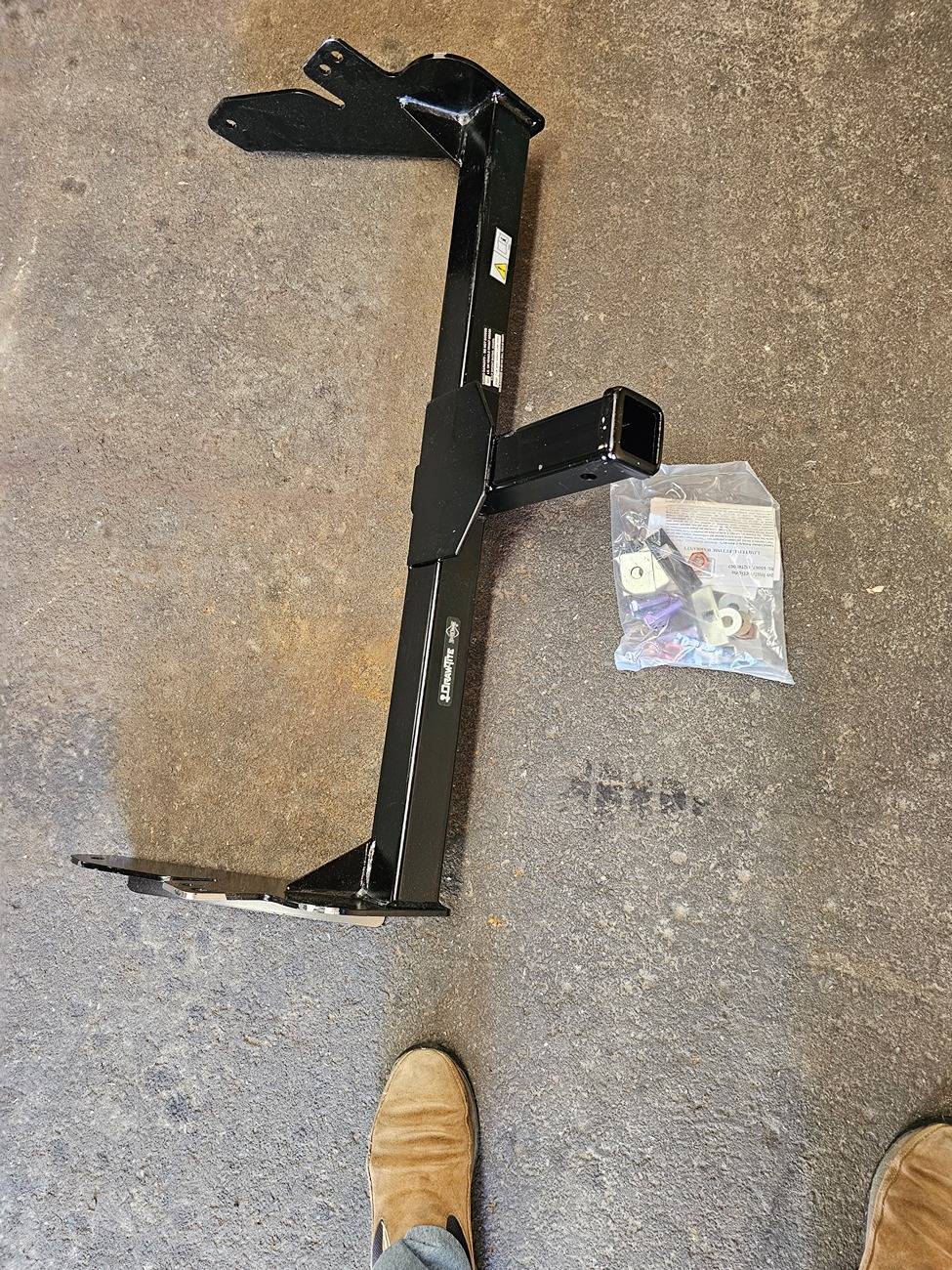Ford F-150 Lightning Front Hitch Installed on Lightning - Good news 20250613_102613