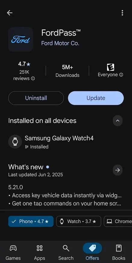 Ford F-150 Lightning FordPass 5.21.0 iOS & Android 1750173576381-9m