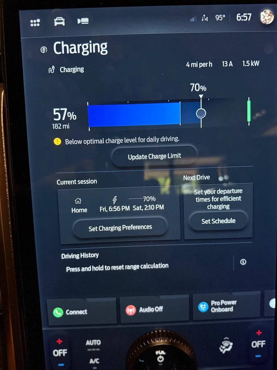 Ford F-150 Lightning Add Charge enhanced charge settings IMG_9017