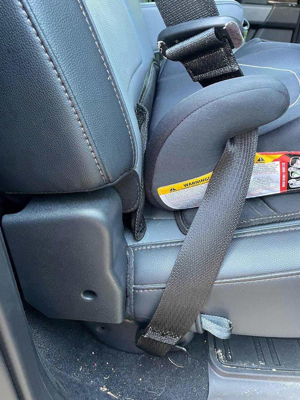 Ford F-150 Lightning Locking the rear seat in the down position IMG_2983