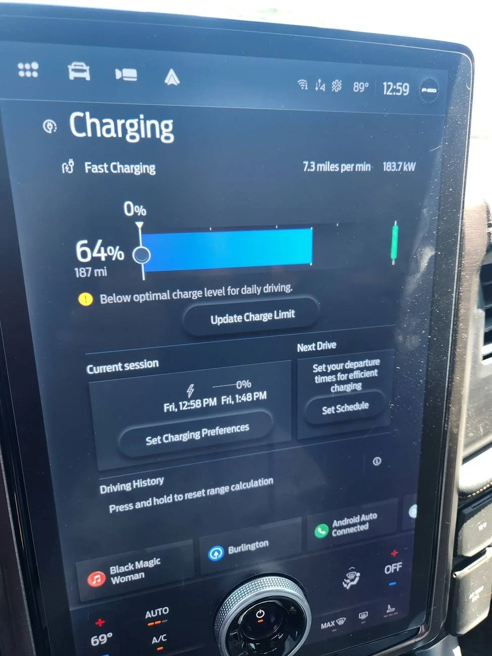 Ford F-150 Lightning Add Charge enhanced charge settings 1000010465