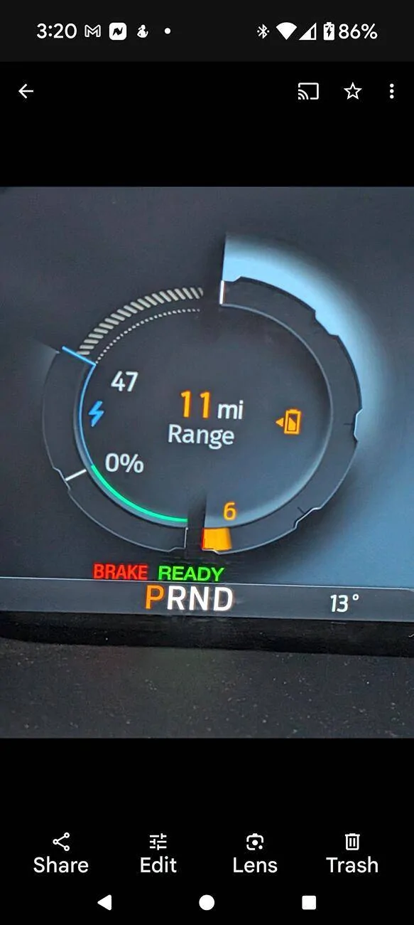 Ford F-150 Lightning 5% battery, 10kwh Screenshot_20250623-152013