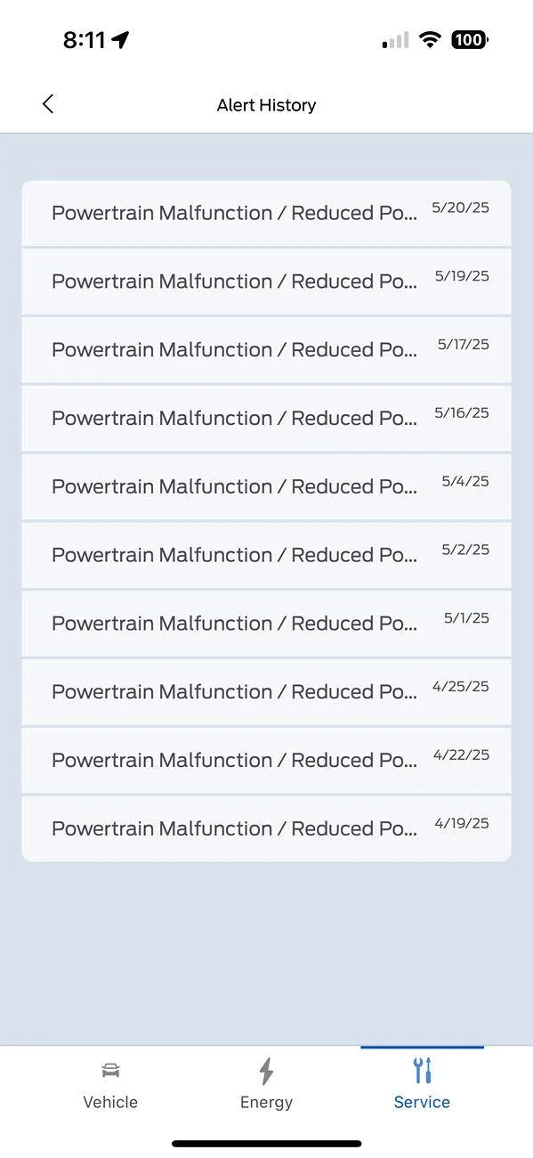 Ford F-150 Lightning Powertrain Malfunction/ Reduced Power IMG_0153