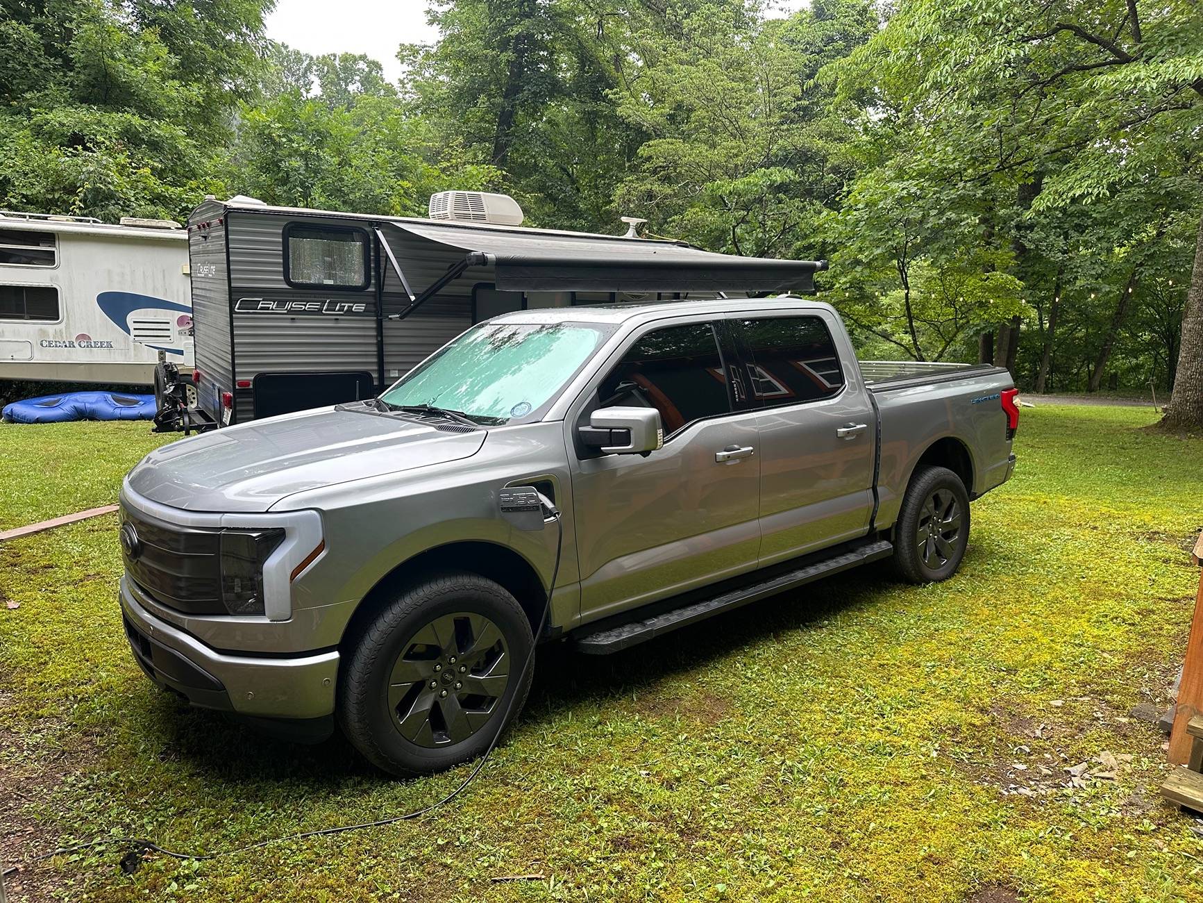 Ford F-150 Lightning First Travel Trailer Towing Experience IMG_5252