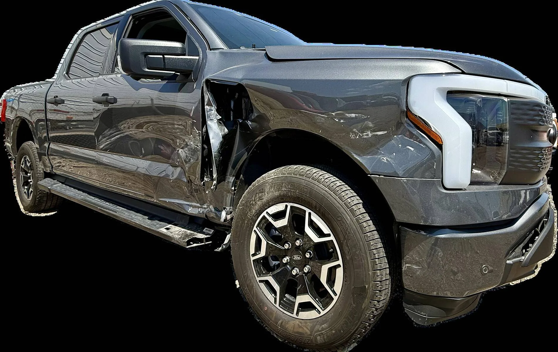 Ford F-150 Lightning T-Boned Today. Is It Totaled? 1751068132336-l8