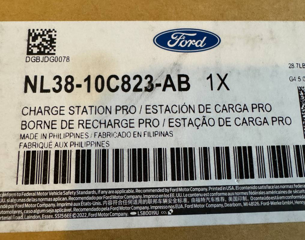 Ford F-150 Lightning FS: Ford Charge Station Pro EVSE -- NIB, never opened/ installed IMG_1147