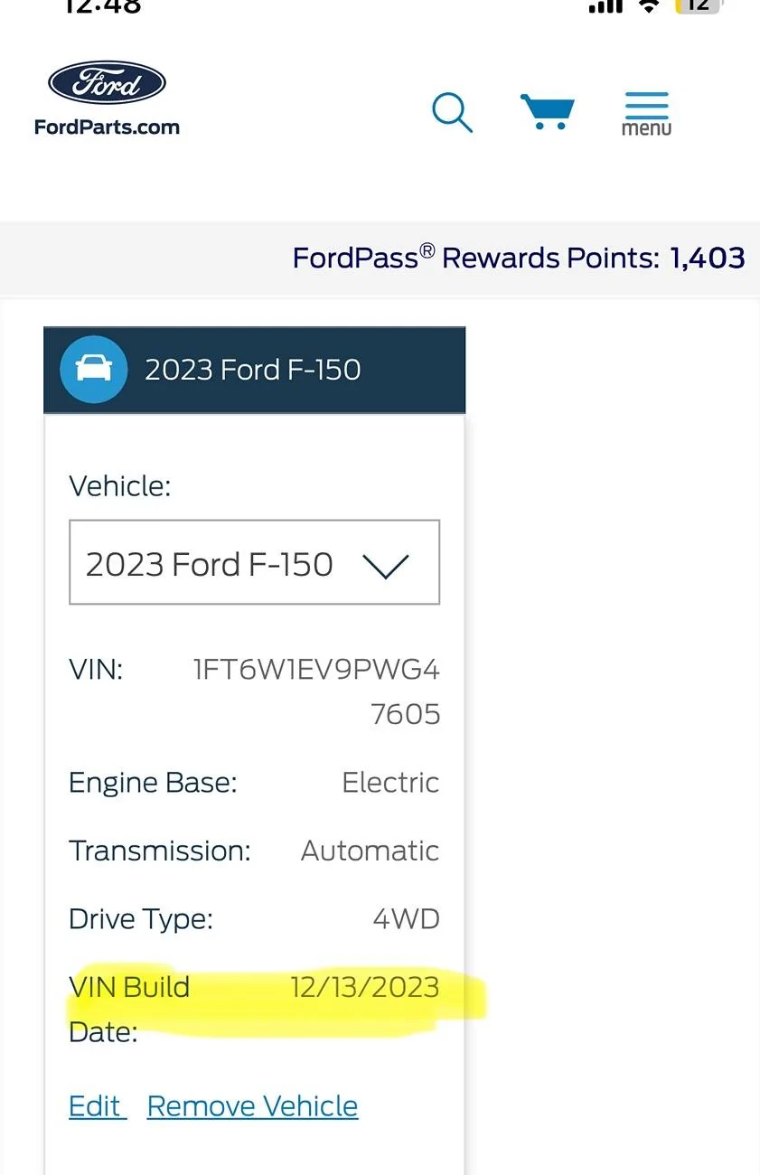 Ford F-150 Lightning Determining the production date of a Lightning (Spin off) IMG_3106