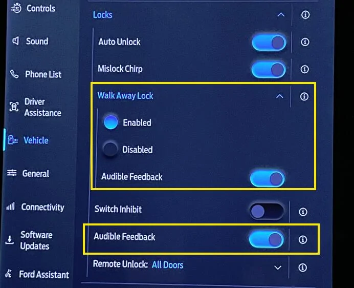 Ford F-150 Lightning PU-Sync-25.2.1.6.5 - Walk Away Lock Toggles UPDATE POST# 95 1752354323917-6g