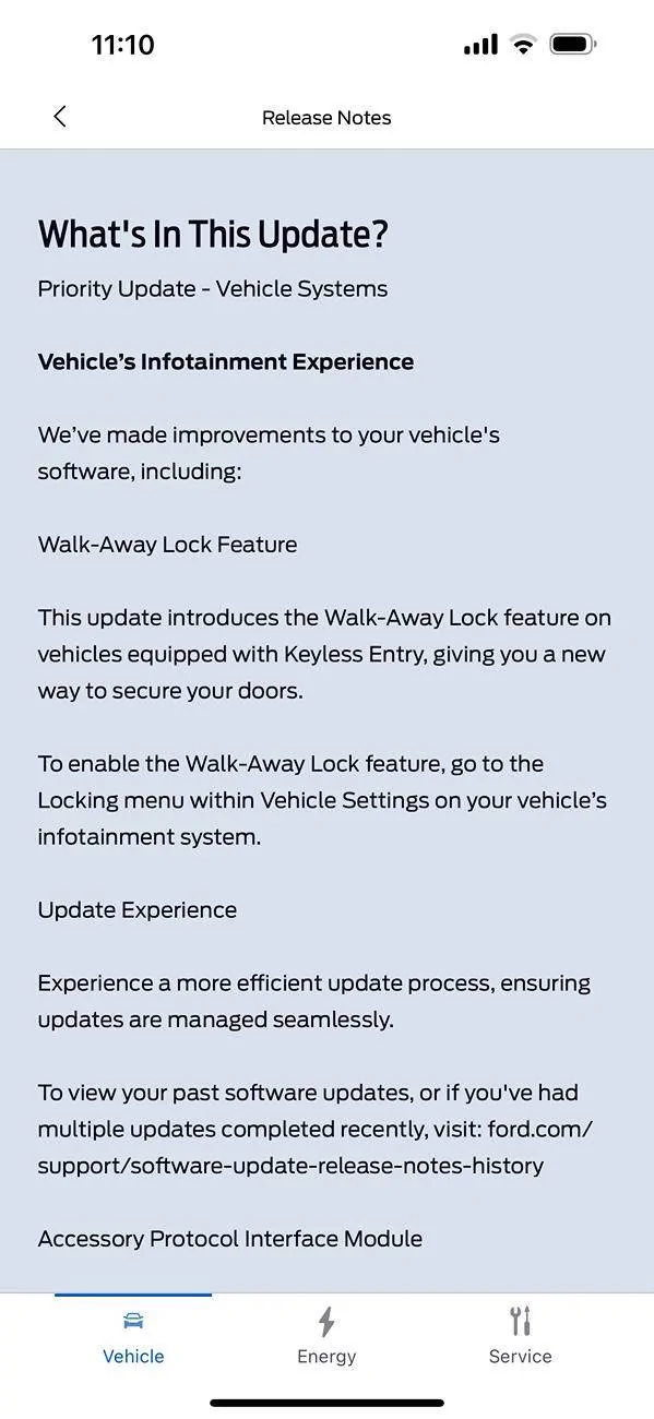 Ford F-150 Lightning PU-Sync-25.2.1.6.5 - Walk Away Lock Toggles UPDATE POST# 95 IMG_4442