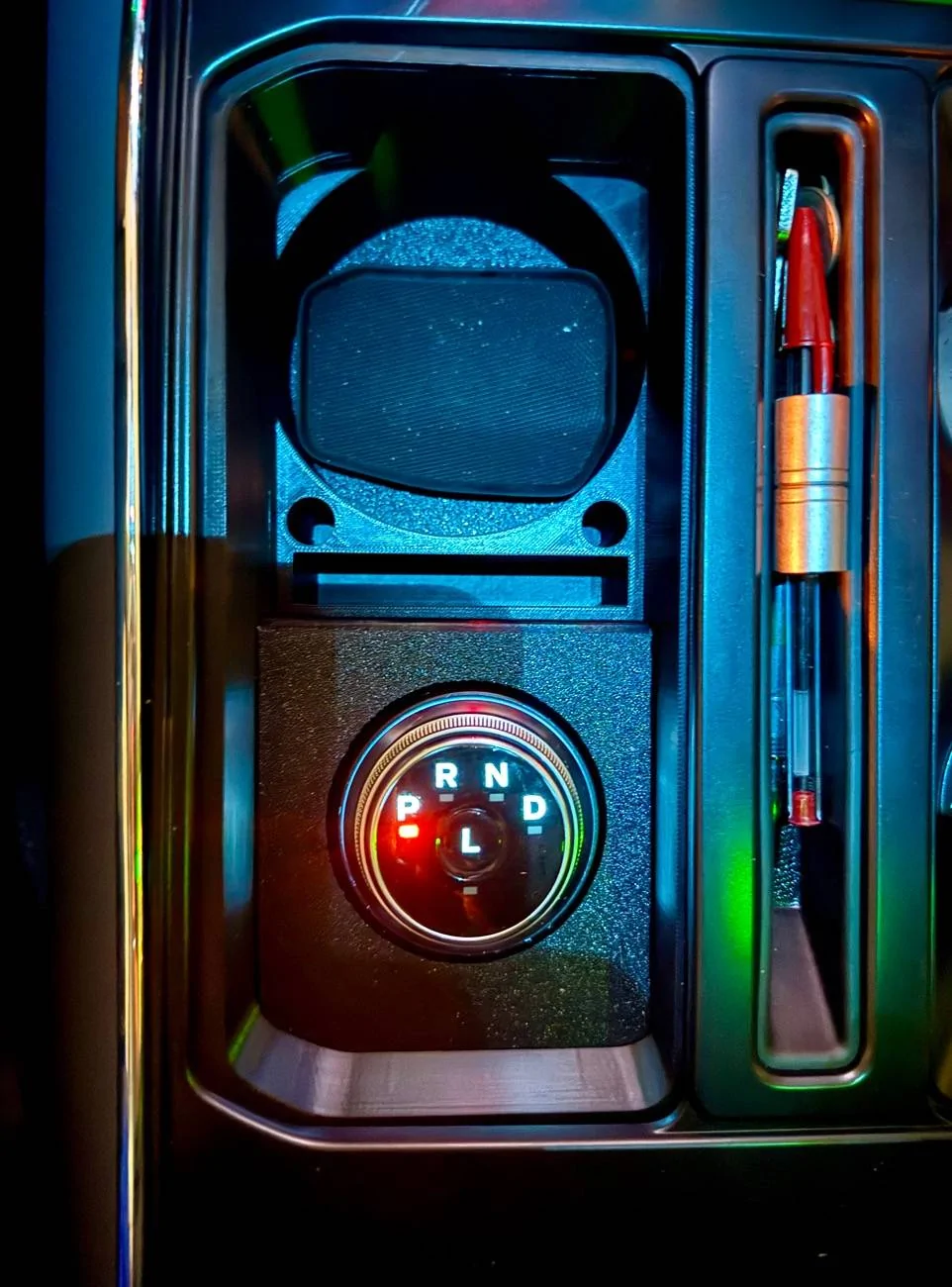 Ford F-150 Lightning Stick to Rotary Shift Knob Conversion w/ 3D Printed Rotary Shifter Holder IMG_2933