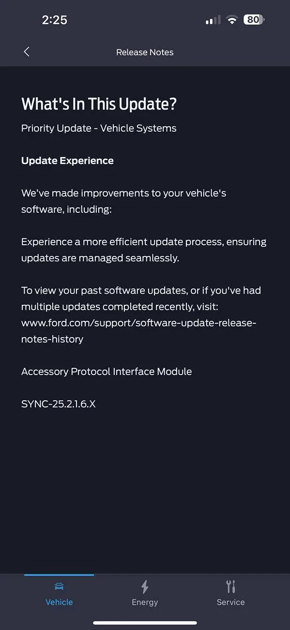 Ford F-150 Lightning SYNC - 25.2.1.6.X - APIM IMG_1963