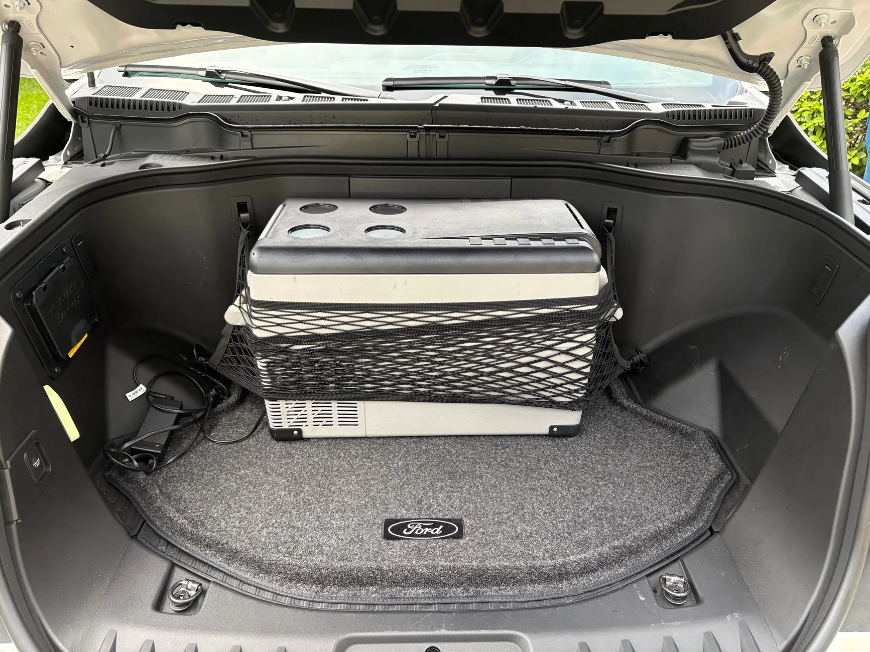 Ford F-150 Lightning My BougeRV 30QT Fridge setup in frunk IMG_0768