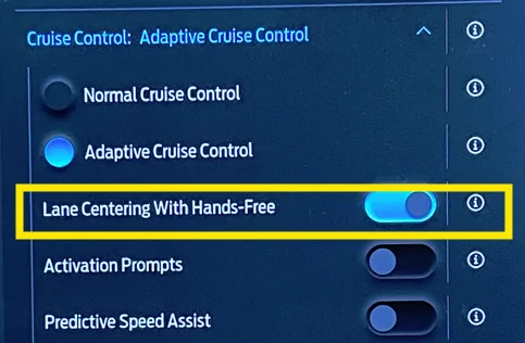 Ford F-150 Lightning Lane Keeping (or Lane Centering) automatically engages with Cruise Control? 1754001298058-p4