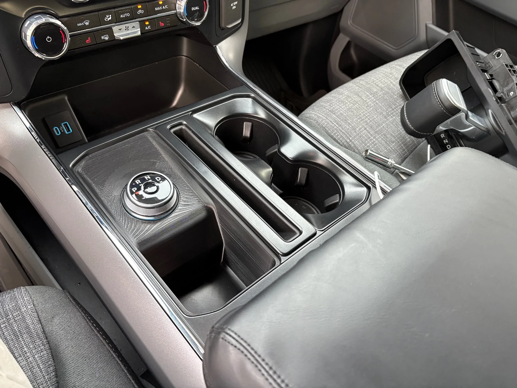 Ford F-150 Lightning Stick to Rotary Shift Knob Conversion w/ 3D Printed Rotary Shifter Holder IMG_6110